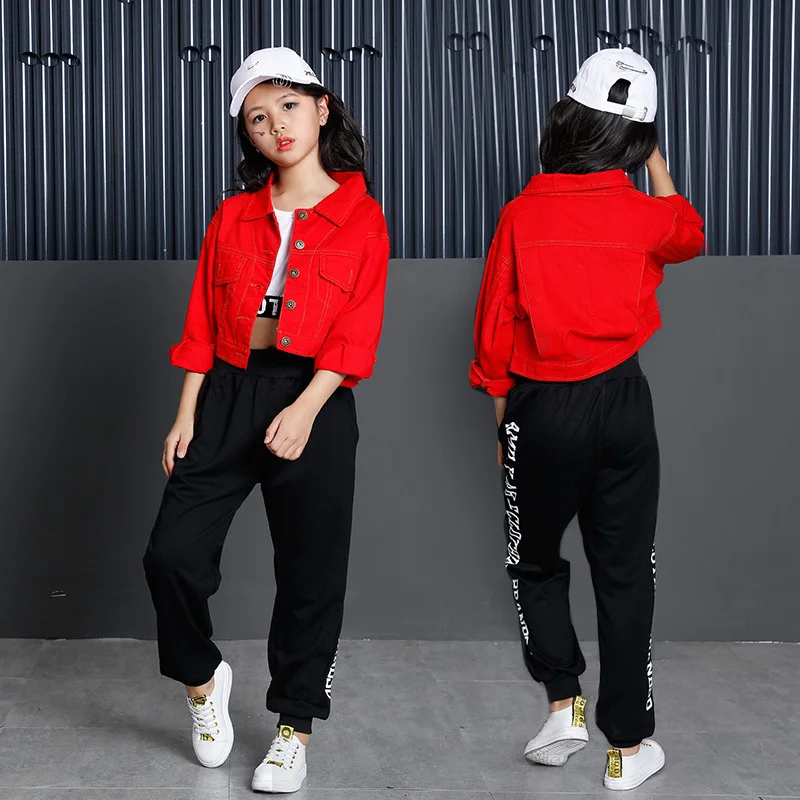 Children Hip Hop Dance Costume Red Jazz Dance Suit Long Sleeve Street Dance Practice Dancing Clothes Modern Stage Performance
Children Hip Hop Dance Costume Red Jazz Dance Suit Long Sleeve Street Dance Practice Dancing Clothes Modern Stage Performance