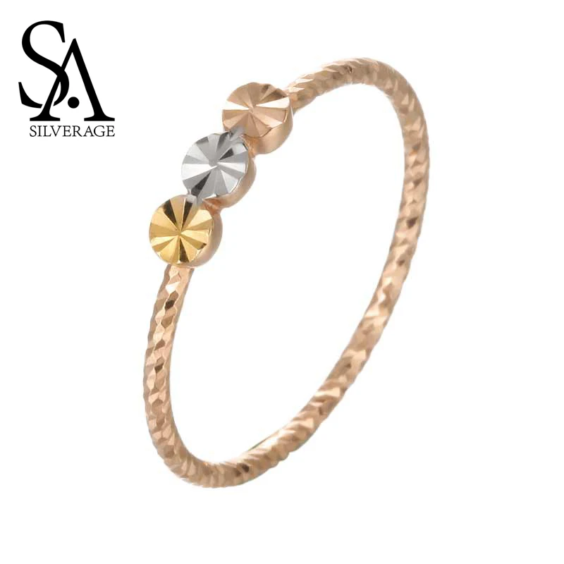 SA SILVERAGE 18K Rose Gold Circle Wedding Rings for Women Fine Jewelry 6.5' 7.5' 18k Gold Jewelry Women Party 2019 New Rose Gold
SA SILVERAGE 18K Rose Gold Circle Wedding Rings for Women Fine Jewelry 6.5' 7.5' 18k Gold Jewelry Women Party 2019 New Rose Gold