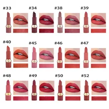 12 Warna Matte Lipstik Mudah untuk Memakai Tongkat Bibir Pelembab Tahan Air Tahan Lama Telanjang Seksi Merah Mate Beauty Matt Lipstik k02(China)
