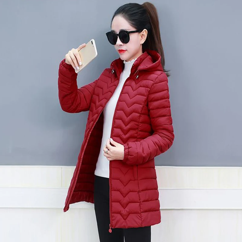 Fashion Cotton-padded Jacket Winter Parkas 2019 New Women Hooded Coat Plus size Warm Top Slim Long down Parkas Female A687
Fashion Cotton-padded Jacket Winter Parkas 2019 New Women Hooded Coat Plus size Warm Top Slim Long down Parkas Female A687