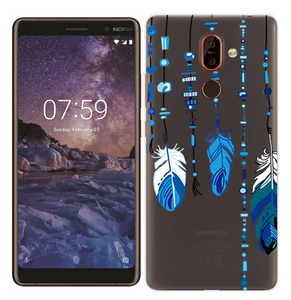 Soft TPU Case for Nokia 7 Plus Smart Back Cover for Nokia 3 5 6 7 8 Painted ShockProof Fundas for Nokia 2.1 3.1 5.1 6.1 Silicone (18)