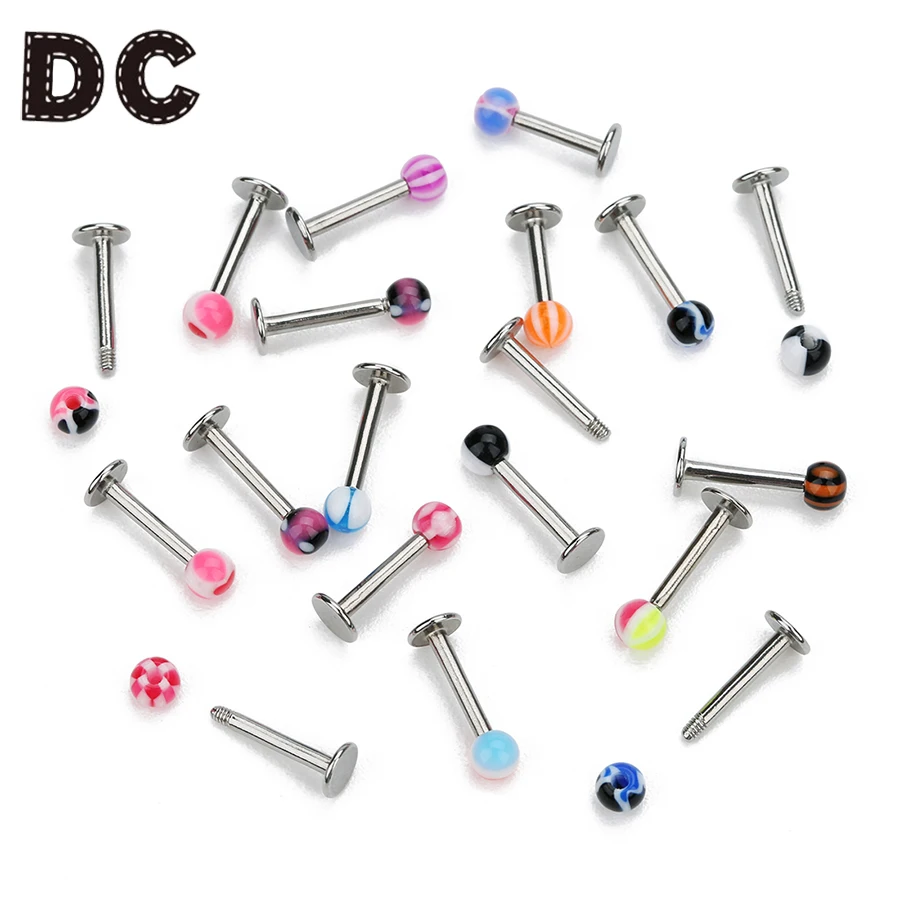 DC Wholesale 10pcs Mixed Color Women Stainless Steel Ear Studs Barbells Piercing Tragus Piercing Lips Rings Party Body Jewelry
DC Wholesale 10pcs Mixed Color Women Stainless Steel Ear Studs Barbells Piercing Tragus Piercing Lips Rings Party Body Jewelry
