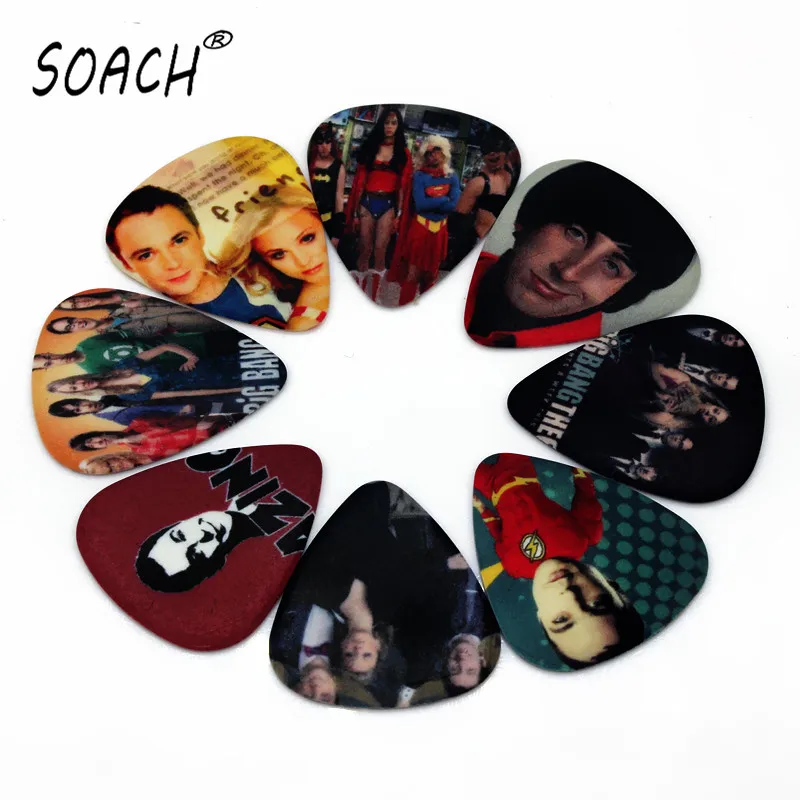 SOACH 10pcs 0.71mm European and American movie star pattern paddle double sided print high quality guitar picks pattern randomly
SOACH 10pcs 0.71mm European and American movie star pattern paddle double sided print high quality guitar picks pattern randomly