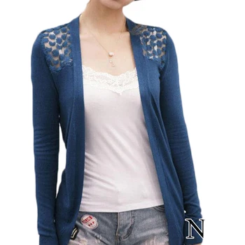 Summer Lace Cardigan Women Blouse Candy Color Shirt Back Hollow out Knitted Crochet Tops For Ladies Female Blusa Feminina
Summer Lace Cardigan Women Blouse Candy Color Shirt Back Hollow out Knitted Crochet Tops For Ladies Female Blusa Feminina