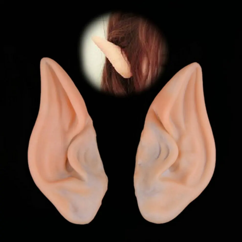Elf Ears Cosplay Accessories 2017 Latex Fairy Pixie LARP Halloween Party Latex Soft Pointed Prosthetic Tips Ear new arrival
Elf Ears Cosplay Accessories 2017 Latex Fairy Pixie LARP Halloween Party Latex Soft Pointed Prosthetic Tips Ear new arrival