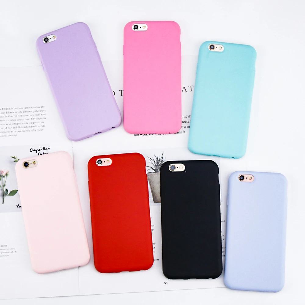For iPhone 6 Case Candy Color Matte Soft TPU Back Cover Shell Coque For Apple iPhone 7 6 6s 8 Plus X Cases Original Protective
For iPhone 6 Case Candy Color Matte Soft TPU Back Cover Shell Coque For Apple iPhone 7 6 6s 8 Plus X Cases Original Protective