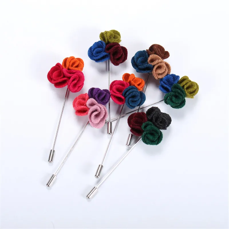 Floral Lapel Pin Brooch for Men Three Different Colors Flowers Combination Brooches Men Suit Jewelry 15 Colors for Choose
Floral Lapel Pin Brooch for Men Three Different Colors Flowers Combination Brooches Men Suit Jewelry 15 Colors for Choose