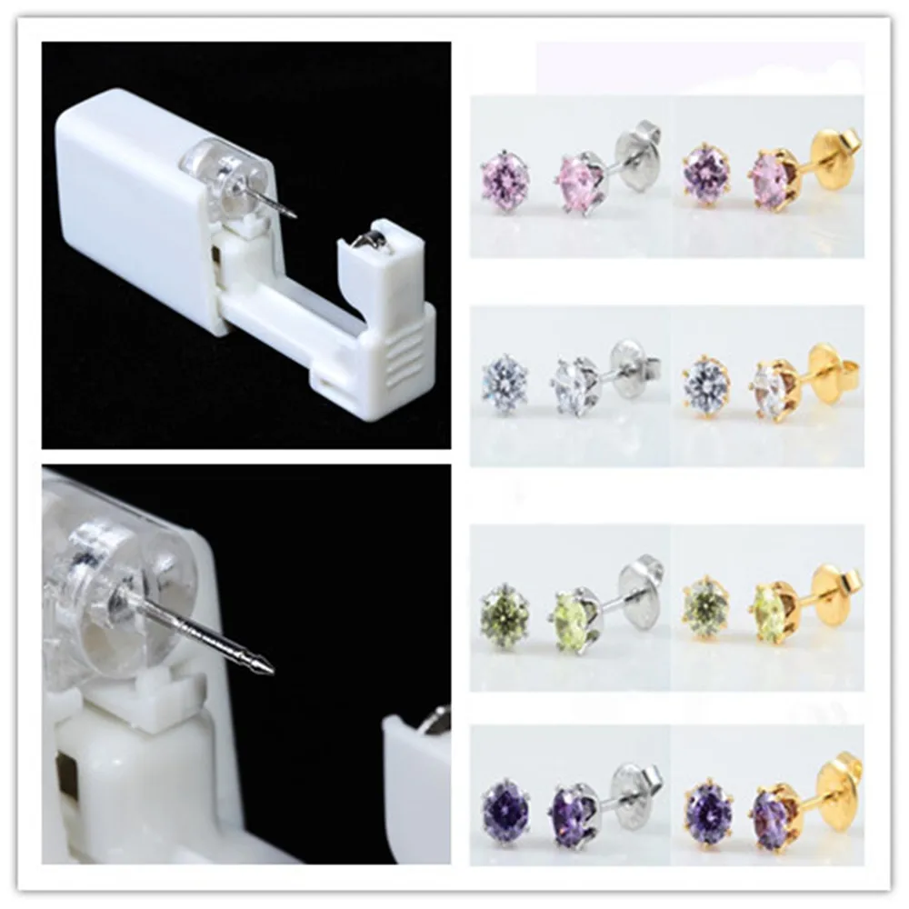 8Colors Disposable Sterile Body Nose lip Ear Piercing Kit Tool Machion Stud Safety Ear Piercer Body Jewelry
8Colors Disposable Sterile Body Nose lip Ear Piercing Kit Tool Machion Stud Safety Ear Piercer Body Jewelry