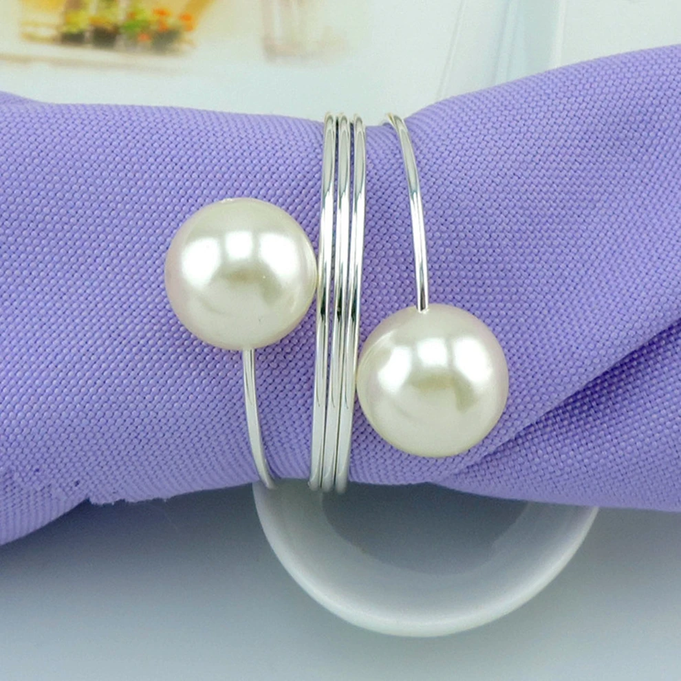 Wholesale 50pcs/lot Pearl Metal Serviette Holder For Hotel Wedding Supplies Napkin Ring Restaurant Table Decors Napkin Buckle
Wholesale 50pcs/lot Pearl Metal Serviette Holder For Hotel Wedding Supplies Napkin Ring Restaurant Table Decors Napkin Buckle