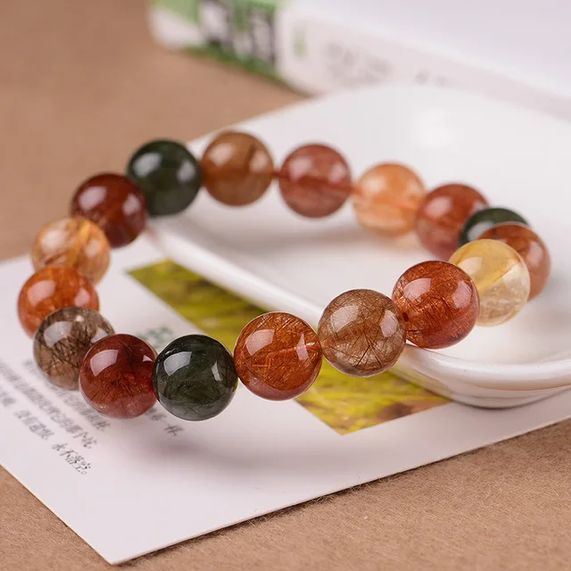Genuine Natural Copper Rutilated Quartz Colorful Round Beads Bracelet Woman Man Crystal Gemstone 12mm 11mm 10mm 11mm 12mm AAAAA
Genuine Natural Copper Rutilated Quartz Colorful Round Beads Bracelet Woman Man Crystal Gemstone 12mm 11mm 10mm 11mm 12mm AAAAA