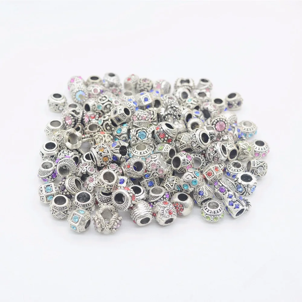 Free shipping 50pcs mix color & style rhinestone big hole charms fit European Pandora charms bracelet DIY
Free shipping 50pcs mix color & style rhinestone big hole charms fit European Pandora charms bracelet DIY