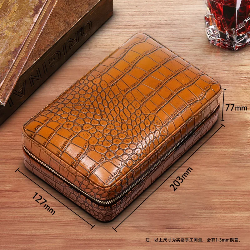 COHIBA Cigar Case Humidor For 4 Cigars Cedar Wood Lined Leather Travel Cigar Humidor Humidifier Set Gift Box (No lighter cutter)
COHIBA Cigar Case Humidor For 4 Cigars Cedar Wood Lined Leather Travel Cigar Humidor Humidifier Set Gift Box (No lighter cutter)