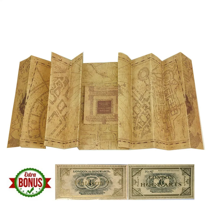 New Popular The Marauder's Map HP Harry Wizard School Ticket Students Collection Gifts Fans Party
New Popular The Marauder's Map HP Harry Wizard School Ticket Students Collection Gifts Fans Party