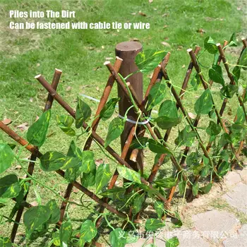 New Extension Type Garden Buildings Fence Artificial Green Leaf Branch Bucolic Mula Net Wooden Home Restaurants Wall Decoration
New Extension Type Garden Buildings Fence Artificial Green Leaf Branch Bucolic Mula Net Wooden Home Restaurants Wall Decoration
