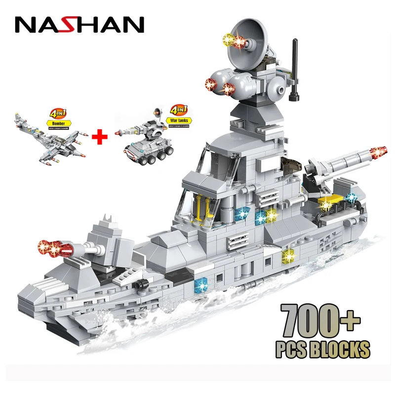 Military Serise Aircraft Helicopter Weapon Tank Warship Chariots Fighting Vehicle Car Building Blocks Brick Toys for Boys Gifts
Military Serise Aircraft Helicopter Weapon Tank Warship Chariots Fighting Vehicle Car Building Blocks Brick Toys for Boys Gifts