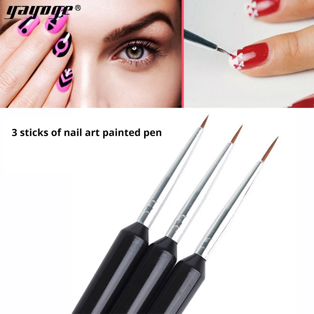 Nail Brush Set Kit Nail Art Tools Design Painting Liner Black Pen Brushes Bundle styling For UV Nail gel polish Manicure
Nail Brush Set Kit Nail Art Tools Design Painting Liner Black Pen Brushes Bundle styling For UV Nail gel polish Manicure