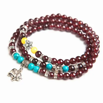 Fashion Silver Jewelry Bracelet With Elephant Pendant 6mm Natural Wine Red Garnet Crystal Round Bead Stretch Charm Bracelet 
Fashion Silver Jewelry Bracelet With Elephant Pendant 6mm Natural Wine Red Garnet Crystal Round Bead Stretch Charm Bracelet