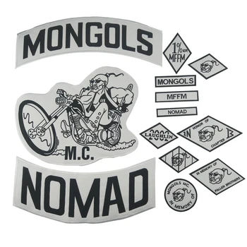 Mongols Patch Nomad MC Jacket Patch Set Biker Large Back Motorcycle Jacket Clothing Rider badges Nation MFFM Appliques Sticker
Mongols Patch Nomad MC Jacket Patch Set Biker Large Back Motorcycle Jacket Clothing Rider badges Nation MFFM Appliques Sticker