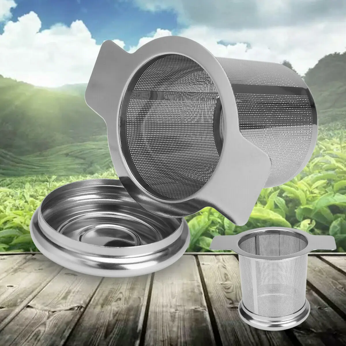 Stainless Steel Tea Trays Mesh Tea Infuser Metal Cup Strainer Loose Leaf Filter with Lid New
Stainless Steel Tea Trays Mesh Tea Infuser Metal Cup Strainer Loose Leaf Filter with Lid New