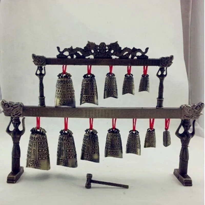 Meditation Gong with 12 Ornate Bell with Dragon Design Chinese Musical Instrument
Meditation Gong with 12 Ornate Bell with Dragon Design Chinese Musical Instrument