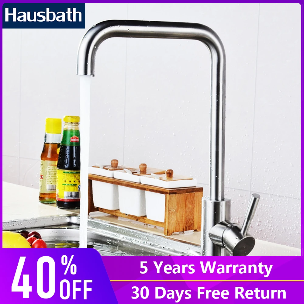 Contemporary Kitchen Faucet Stainless Steel Single Handle 360 Degree Rotating Mixer Tap Hot And Cold Water
Contemporary Kitchen Faucet Stainless Steel Single Handle 360 Degree Rotating Mixer Tap Hot And Cold Water
