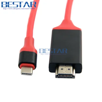 USB-C Type C USB 3.1 Type-C to HDMI 4k 2k HDTV Cable for Macbook & Galaxy S8 + plus & XPS13 & Laptop 2m 6FT
USB-C Type C USB 3.1 Type-C to HDMI 4k 2k HDTV Cable for Macbook & Galaxy S8 + plus & XPS13 & Laptop 2m 6FT