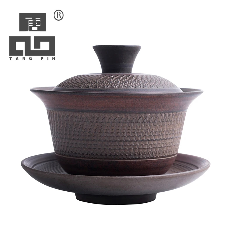 TANGPIN vintage ceramic gaiwan tea cup for puer chinese kung fu tea set drinkware 125ml
TANGPIN vintage ceramic gaiwan tea cup for puer chinese kung fu tea set drinkware 125ml