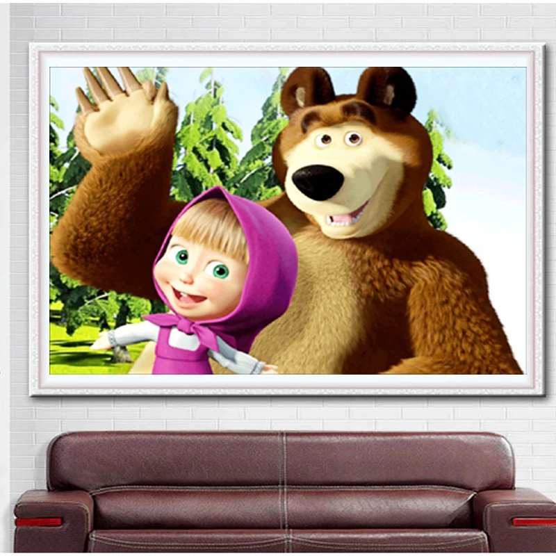 % 5D DIY Diamond embroidery cartoon animal Bear diamond painting Cross Stitch square Rhinestone mosaic decoration kids gift
% 5D DIY Diamond embroidery cartoon animal Bear diamond painting Cross Stitch square Rhinestone mosaic decoration kids gift