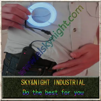 Ice blue 5M Flexible Wire Rope Tube Neon Light EL and Inverter with LED indicator light 10 colors
Ice blue 5M Flexible Wire Rope Tube Neon Light EL and Inverter with LED indicator light 10 colors