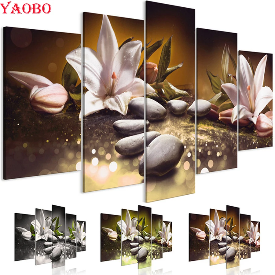 Square,5 pcs Diamond Embroidery"Lilies Flower/Stones"5D,diy,Diamond Painting round,3d picture,Cross Stitch,Diamond Mosaic,decor
Square,5 pcs Diamond Embroidery"Lilies Flower/Stones"5D,diy,Diamond Painting round,3d picture,Cross Stitch,Diamond Mosaic,decor
