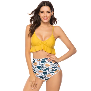 Stylish Ruffle Swimsuits Women Summer 2019 Swimsuit Female Separate High Waisted Bikini Women Women's Swimming Suit Bikinis
Stylish Ruffle Swimsuits Women Summer 2019 Swimsuit Female Separate High Waisted Bikini Women Women's Swimming Suit Bikinis