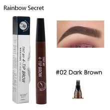 Cores Microblading 5 lápis de Sobrancelha Caneta Tatuagem Sobrancelha de Longa Duração 4 Cabeça Sobrancelhas Tonalidade Líquido Beleza maquiagem Dos Olhos Brow(China)