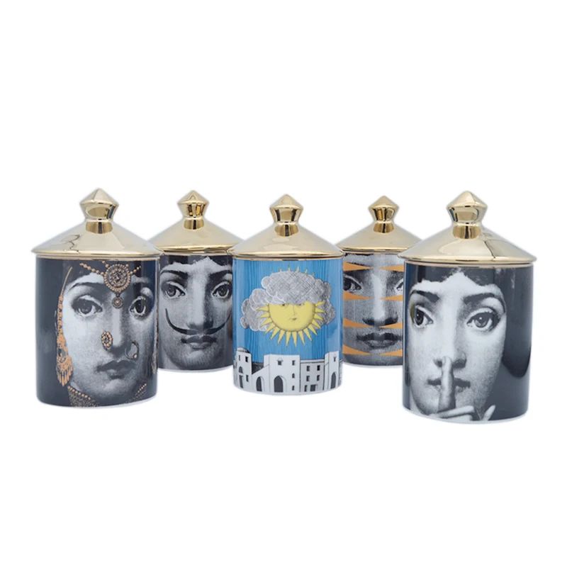 Fornasetti Candle Holder Diy Handmade Candles Jar Retro Lina Face Storage Bin Ceramic Caft Home Decoration Jewerlly Storage Box
Fornasetti Candle Holder Diy Handmade Candles Jar Retro Lina Face Storage Bin Ceramic Caft Home Decoration Jewerlly Storage Box