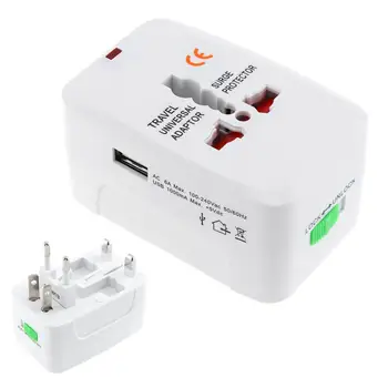 Universal International Travel Adapter Plug Double USB Port AC Power Adaptor Wall Charger with AU US UK EU Plug Socket Converter
Universal International Travel Adapter Plug Double USB Port AC Power Adaptor Wall Charger with AU US UK EU Plug Socket Converter