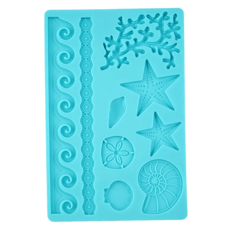 New Arrive Silicone 3D DIY Underwater World Conch Shell Mould Wave Star Fondant Cake Decoration Embossing Mold
New Arrive Silicone 3D DIY Underwater World Conch Shell Mould Wave Star Fondant Cake Decoration Embossing Mold
