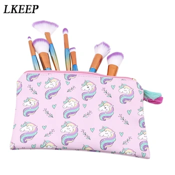 3D Printing Cosmetic Bag Unicorn Pattern Cute cosmetic organizer bag For Travel Ladies Pouch Women Makeup Bags
3D Printing Cosmetic Bag Unicorn Pattern Cute cosmetic organizer bag For Travel Ladies Pouch Women Makeup Bags