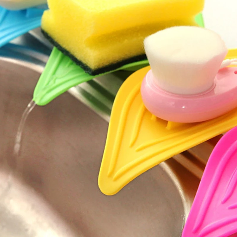 New Multi-Functional Slip Ring Kitchen Sink Sponge Holder Slip Ring Leaves Soap Box Drain And Clean Soap Dishes Random Color
New Multi-Functional Slip Ring Kitchen Sink Sponge Holder Slip Ring Leaves Soap Box Drain And Clean Soap Dishes Random Color