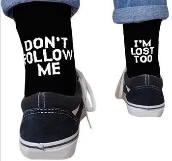 Dont Follow Me Casual Socks I Am Lost Too Hip Hop Street Skateboard Harajuku Socks for Men and Women Happy Meias
Dont Follow Me Casual Socks I Am Lost Too Hip Hop Street Skateboard Harajuku Socks for Men and Women Happy Meias