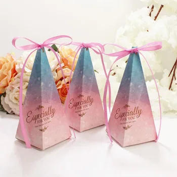 20pcs Triangular Pyramid Chocolate Box Cardboard Candy Gift Boxes for Birthday Wedding Event & Party
20pcs Triangular Pyramid Chocolate Box Cardboard Candy Gift Boxes for Birthday Wedding Event & Party
