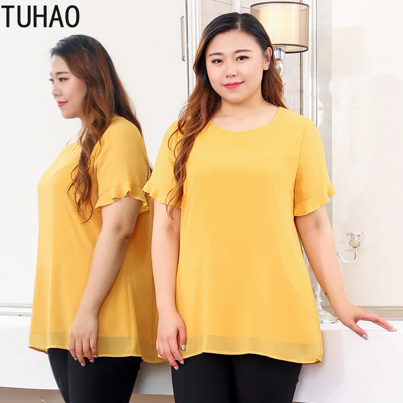 TUHAO Elegant Office Lady Blouse Plus Size 10XL 8XL Womens Blouses Shirts Ruffles Sleeve Lagre Size 6XL 4XL Chiffon Blouse MS05
TUHAO Elegant Office Lady Blouse Plus Size 10XL 8XL Womens Blouses Shirts Ruffles Sleeve Lagre Size 6XL 4XL Chiffon Blouse MS05