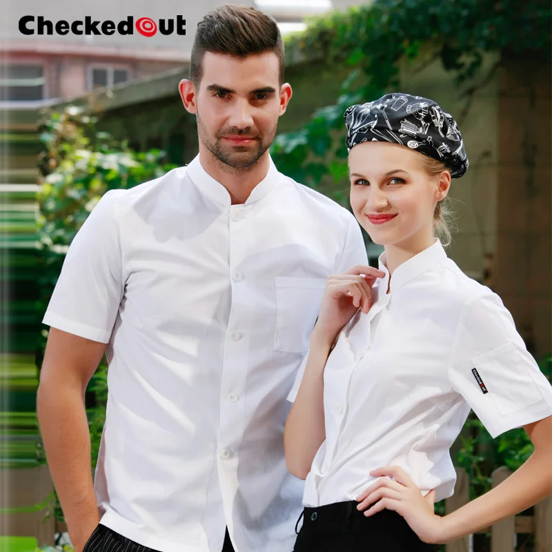 Top quality Cook suit short-sleeve chef uniform checkedout short sleeve chef clothes working clothes
Top quality Cook suit short-sleeve chef uniform checkedout short sleeve chef clothes working clothes
