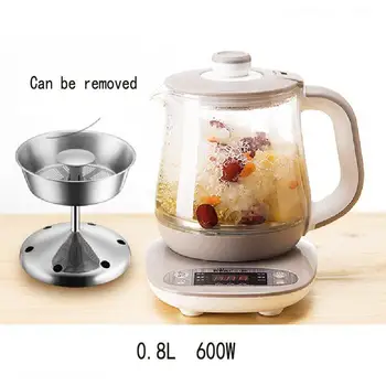 Thermal Insulation Electric Kettle Timed Glass Health Preserving Pot Flower Tea Brewer 0.8L Microcomputer Control A08N5
Thermal Insulation Electric Kettle Timed Glass Health Preserving Pot Flower Tea Brewer 0.8L Microcomputer Control A08N5