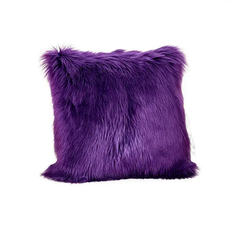 40/45/50cm Faux Fur Wool Cushion Cover Plush Sofa Pillow Case Cushion Case Warm Winter Pillow Cover Car Chair Home Decor, PURPLE
40/45/50cm Faux Fur Wool Cushion Cover Plush Sofa Pillow Case Cushion Case Warm Winter Pillow Cover Car Chair Home Decor, PURPLE