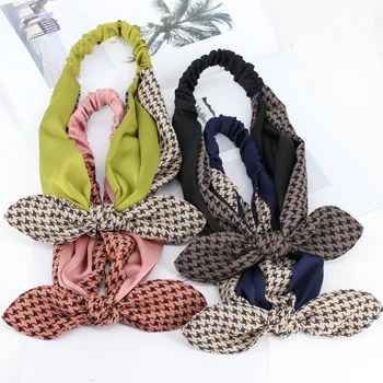 3pcs/lot Satin Bunny Rabbit Ear Houndstooth Hairbands Plaid Swallow Gird Elastic Headbands For Women Girls Hair Accessories
3pcs/lot Satin Bunny Rabbit Ear Houndstooth Hairbands Plaid Swallow Gird Elastic Headbands For Women Girls Hair Accessories