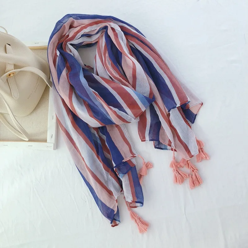 2019 New Beautiful Stripe Print Tassel Scarves Shawl Women Long Stripe Wrap Hijab Muffler Free Shipping
2019 New Beautiful Stripe Print Tassel Scarves Shawl Women Long Stripe Wrap Hijab Muffler Free Shipping