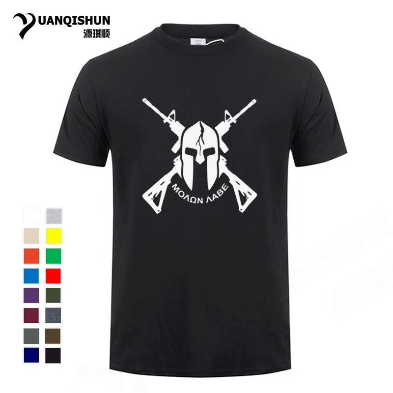 MOLON LABE Spartan Helmet Gun Men T shirt 2018 New Fashion AR-15 Mens T-Shirt 16 Colors 100% Cotton Boutique T-shirt Street Tees
MOLON LABE Spartan Helmet Gun Men T shirt 2018 New Fashion AR-15 Mens T-Shirt 16 Colors 100% Cotton Boutique T-shirt Street Tees