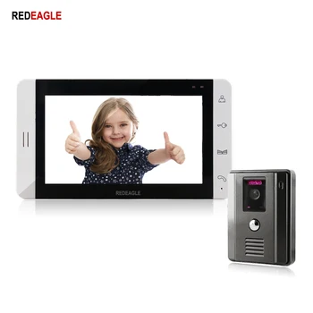 REDEAGLE Wired Video Intercom System 7 Inch LCD Video Doorbell Door Phone with 700TVL Wide Angle Outdoor Night Vision Camera
REDEAGLE Wired Video Intercom System 7 Inch LCD Video Doorbell Door Phone with 700TVL Wide Angle Outdoor Night Vision Camera