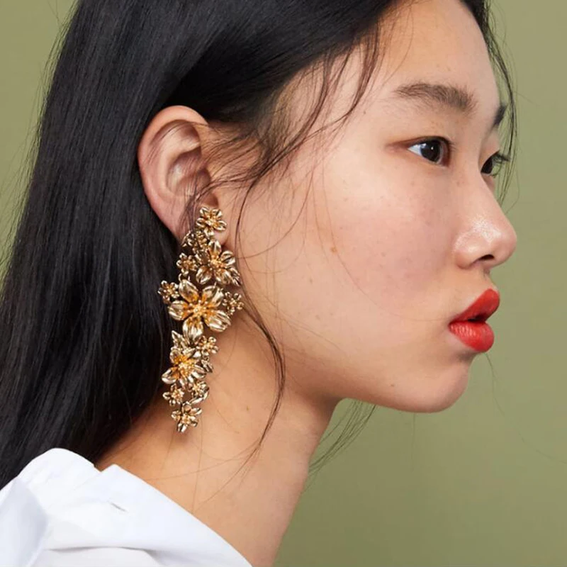 AENSOA ZA 2019 Gold Color Metal Flowers Long Earrings For Women 2019 Fashion Bohemia Trendy Hanging Earrings Gift Jewelry Bijoux
AENSOA ZA 2019 Gold Color Metal Flowers Long Earrings For Women 2019 Fashion Bohemia Trendy Hanging Earrings Gift Jewelry Bijoux