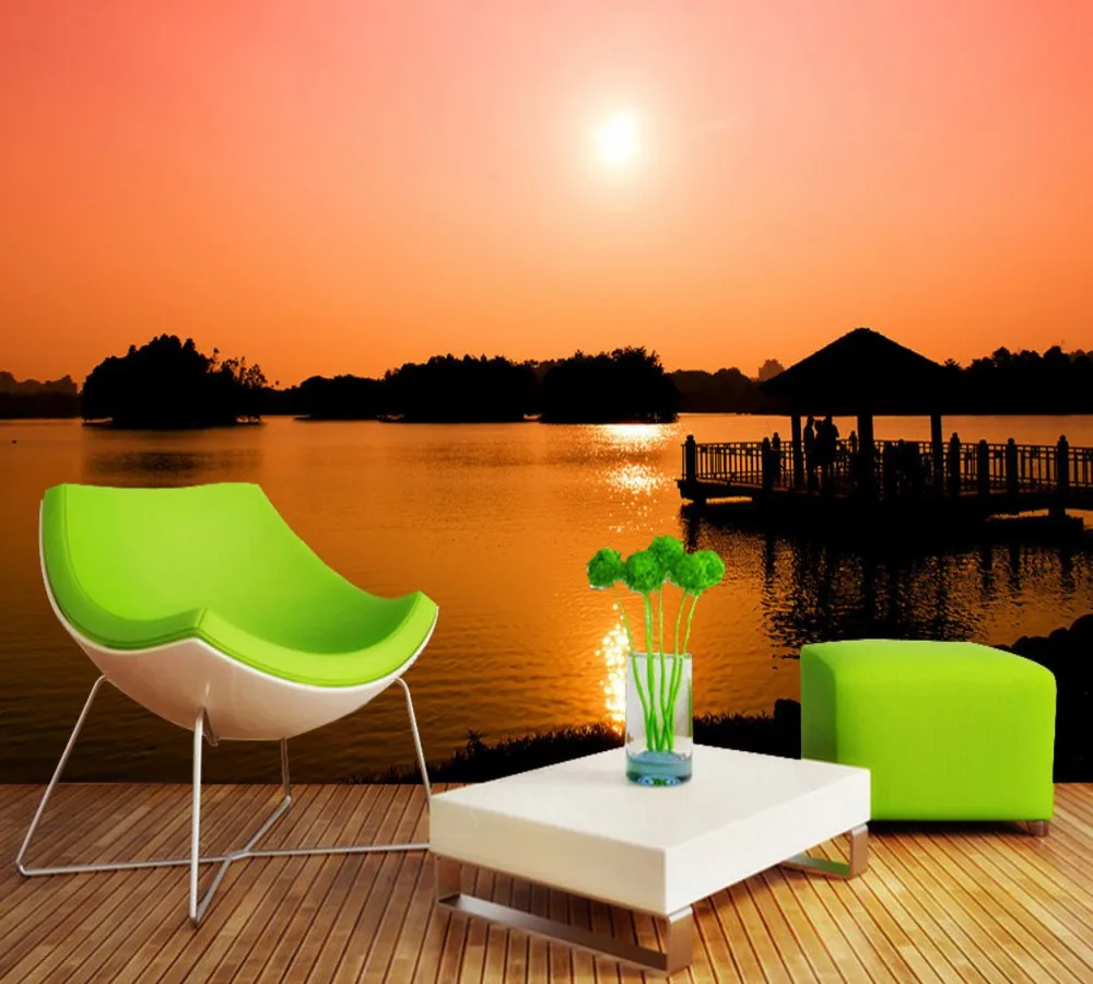 Free Shipping Charming Scenery Sunset Sunrise TV Background Wall Custom 3d Porch Mural River Bridge Living Room Wallpaper
Free Shipping Charming Scenery Sunset Sunrise TV Background Wall Custom 3d Porch Mural River Bridge Living Room Wallpaper