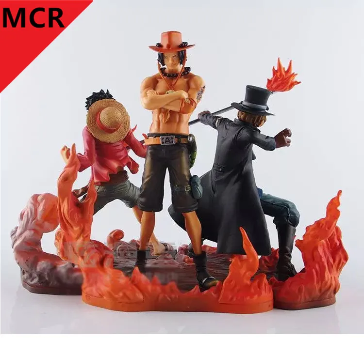 MCR 3pcs/set 14-17cm One piece Monkey D Luffy ace Sabo collectors action figure toys Christmas toy
MCR 3pcs/set 14-17cm One piece Monkey D Luffy ace Sabo collectors action figure toys Christmas toy